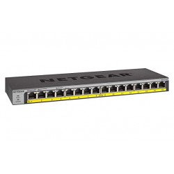 NETGEAR PoE Switch 16 Port Gigabit Ethernet Unmanaged Network Switch NETGEAR PoE Switch 16 Port Gigabit Ethernet Unmanaged Network Switch