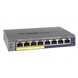 NetGear GS108PE ProSafe Plus Switch 8-Port Gigabit Ethernet Switch NetGear GS108PE ProSafe Plus Switch 8-Port Gigabit Ethernet Switch