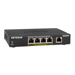 Netgear GS305P 5 Port Gigabit PoE Switch Netgear GS305P 5 Port Gigabit PoE Switch