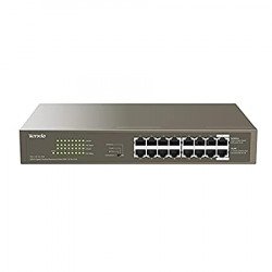TENDA DESKTOP/RACKMOUNT SWITCH WITH 16 PORT POE GIGA 1116P