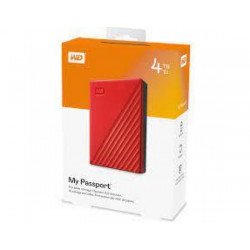 WD EXTERNAL HARD DISK 4TB 2.5" MY PASSPORT RED